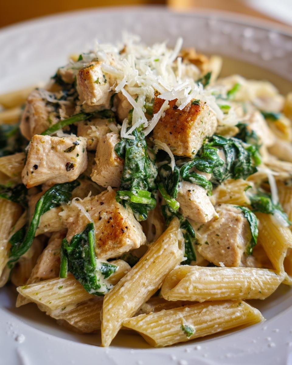 Easy Garlic Parmesan Chicken Pasta Recipe - detail 1