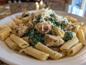 Easy Garlic Parmesan Chicken Pasta Recipe