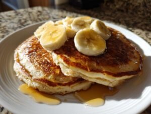 Flourless Banana & Protein Powder Pancakes
