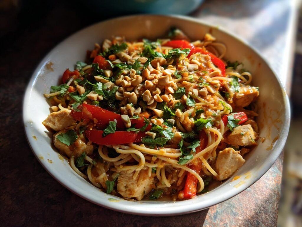 Healthy Chicken Pad Thai