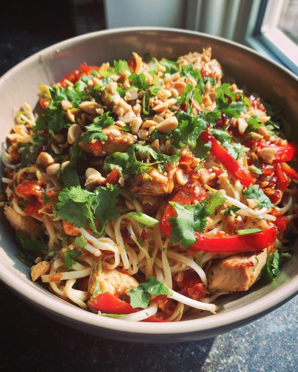 Healthy Chicken Pad Thai - detail 2