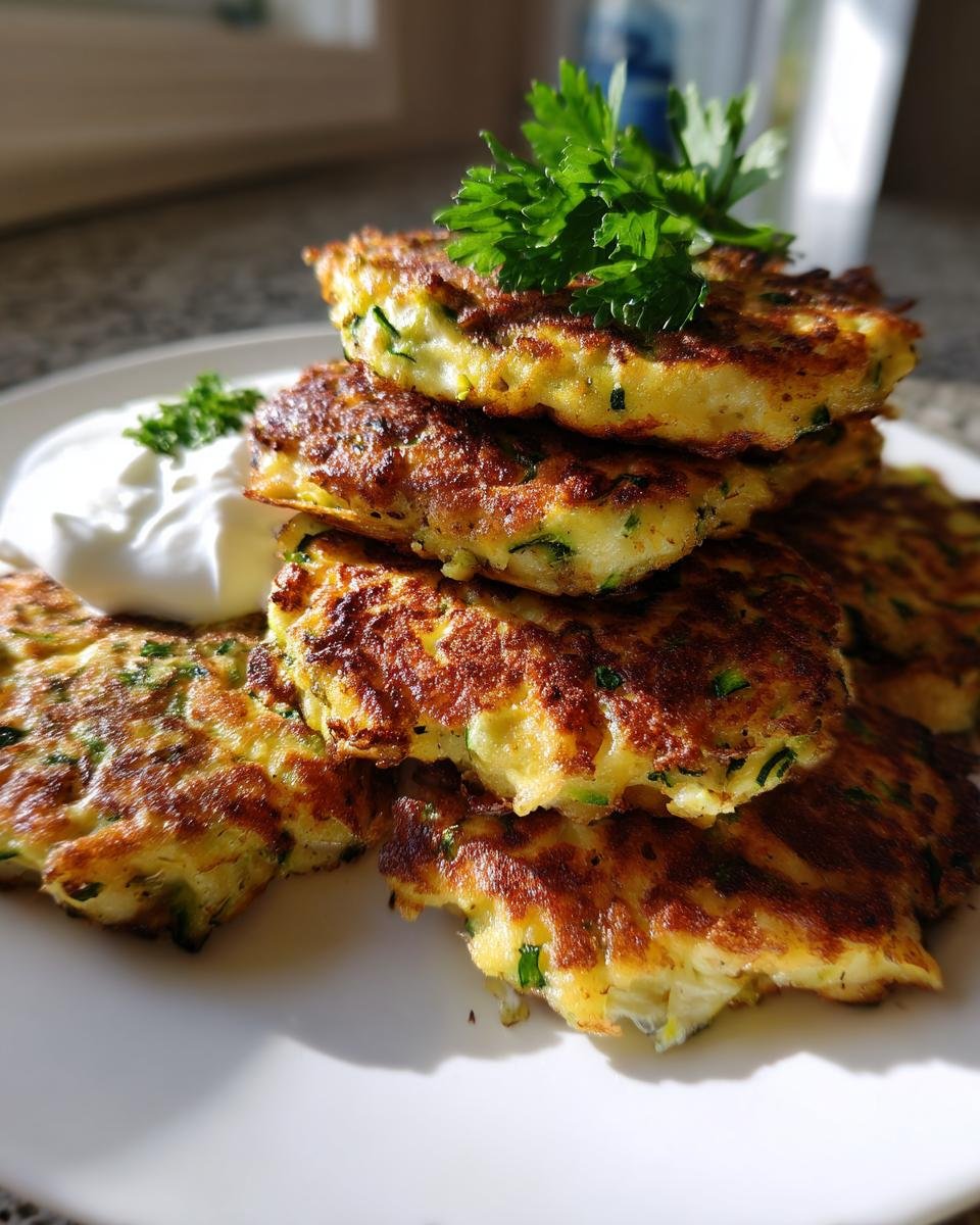Healthy Zucchini Fritters Side Dish - detail 1