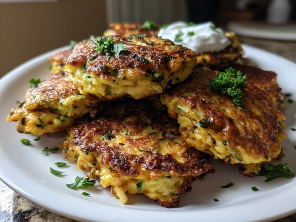 Healthy Zucchini Fritters Side Dish