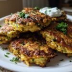 Healthy Zucchini Fritters Side Dish