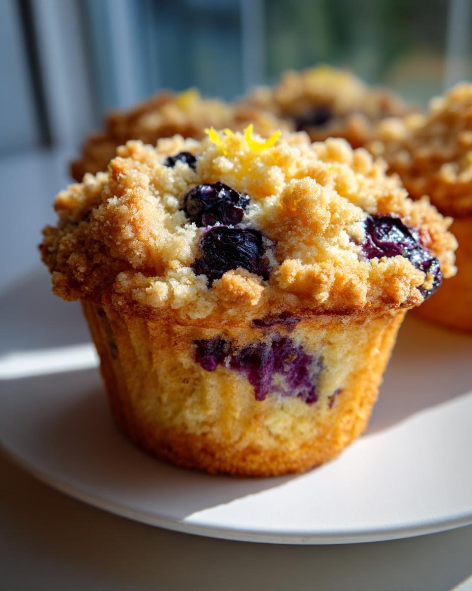 Lemon Blueberry Muffins - detail 1