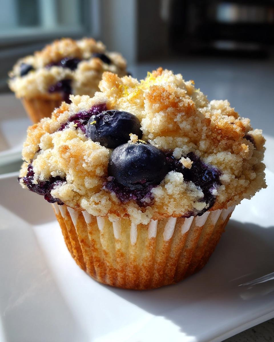 Lemon Blueberry Muffins - detail 2