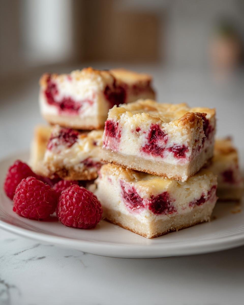 Lemon-Raspberry Cream Cheese Bars - detail 1