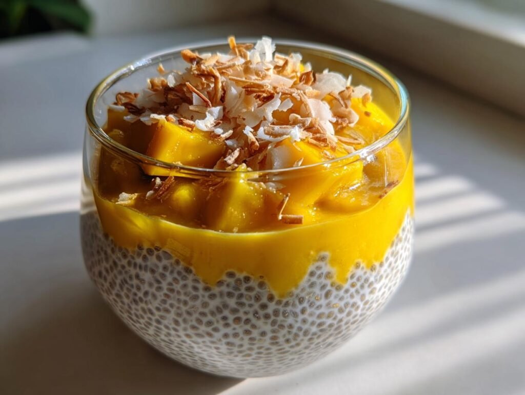 Mango Coconut Chia Pudding