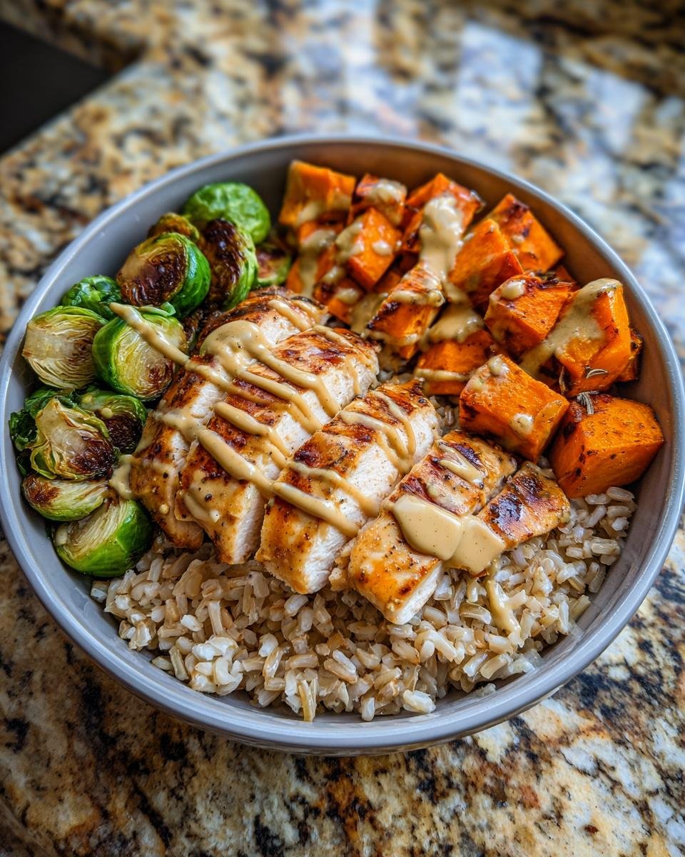 Maple Dijon Chicken & Roasted Sweet Potato Bowls - detail 2