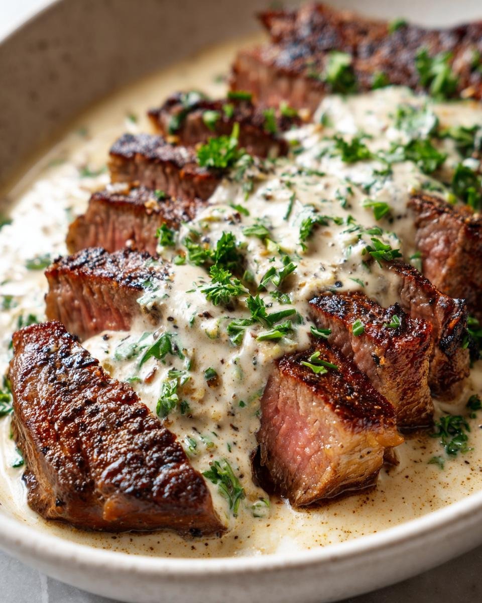 Mastering Garlic Butter Steak With Parmesan Cream Sauce - detail 1