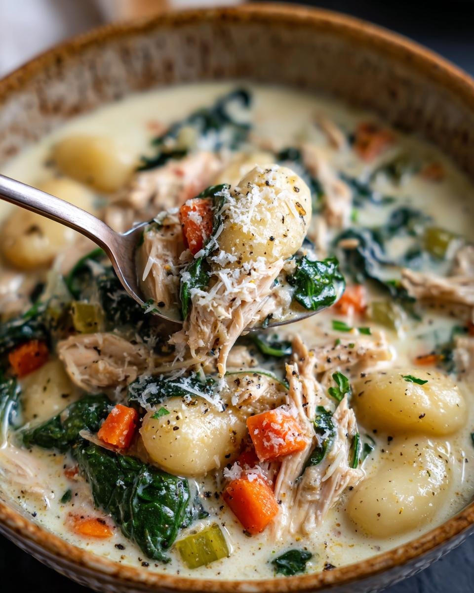 Olive Garden Chicken Gnocchi Soup - detail 2