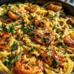 One-Pot Garlic Butter Shrimp Pasta
