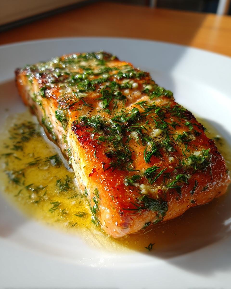 Salmon in Lemon-Butter Herb Sauce - detail 1