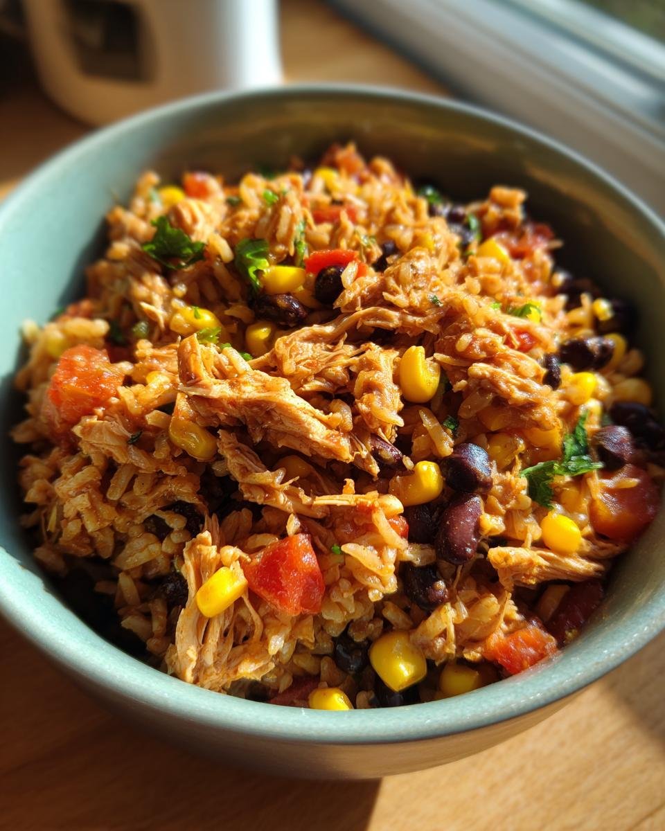 Slow Cooker Chicken Burrito Bowls - detail 1