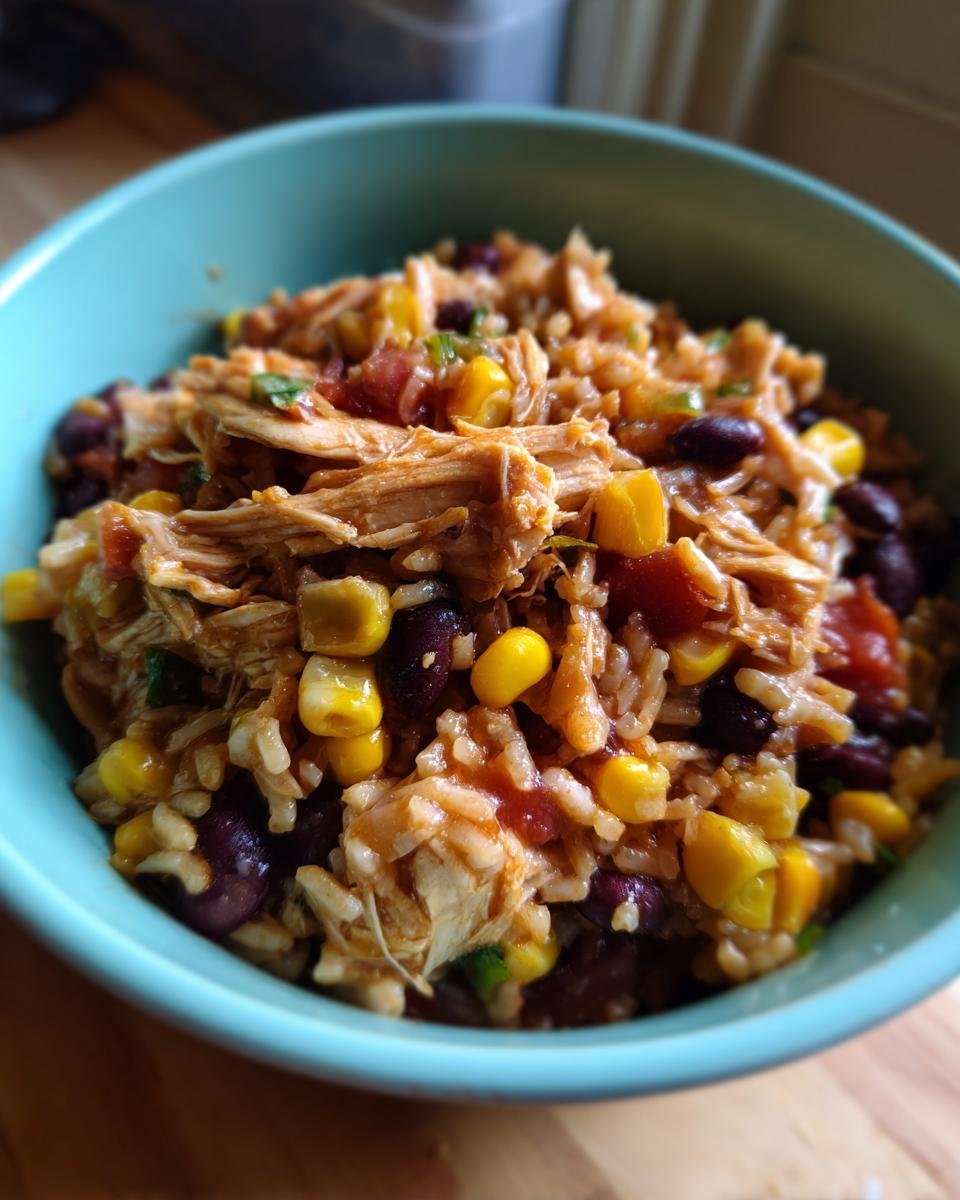 Slow Cooker Chicken Burrito Bowls - detail 2