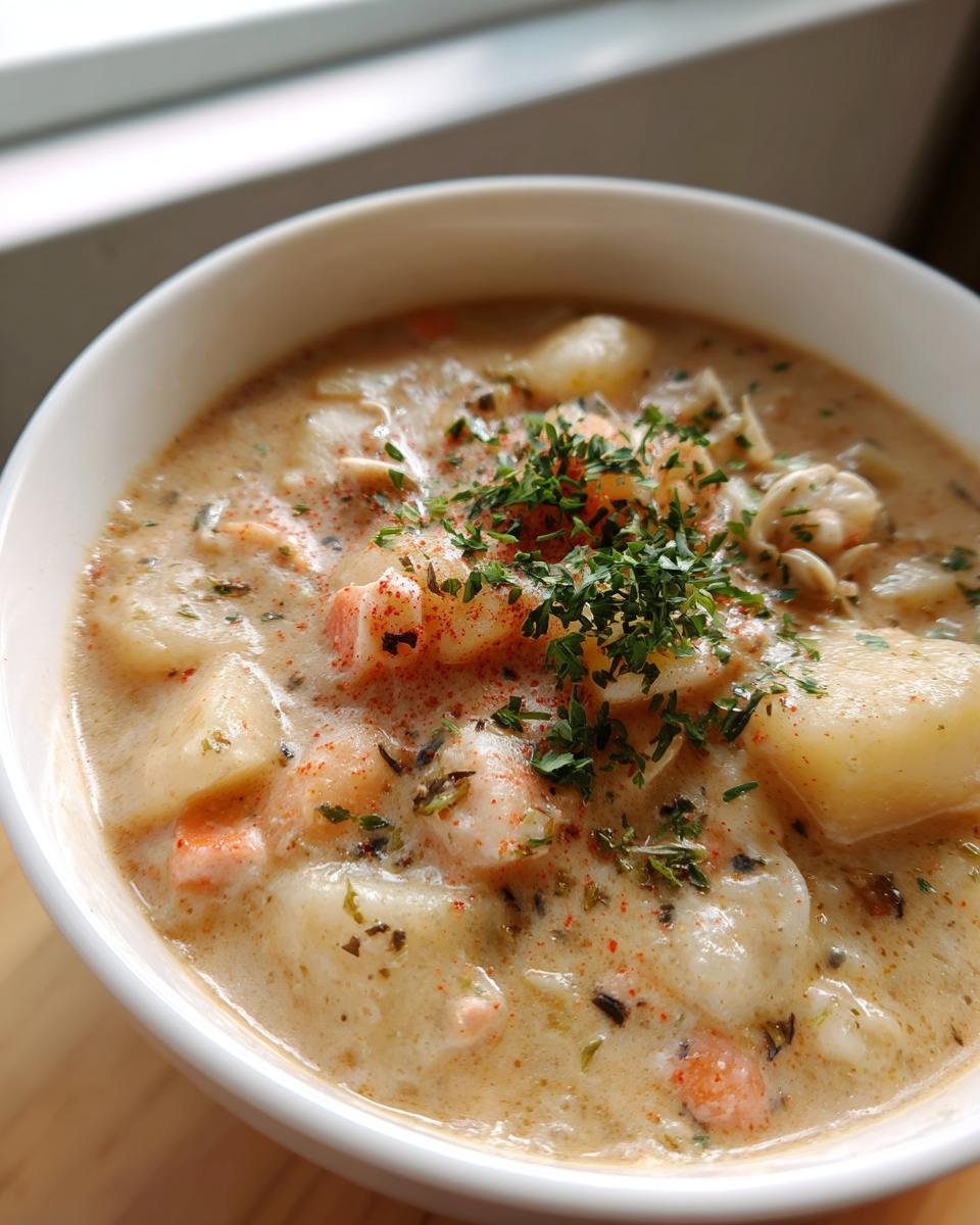 Slow Cooker New England Clam Chowder - detail 1