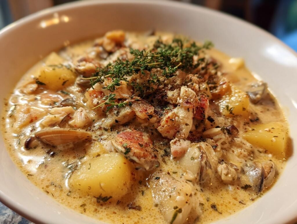 Slow Cooker New England Clam Chowder