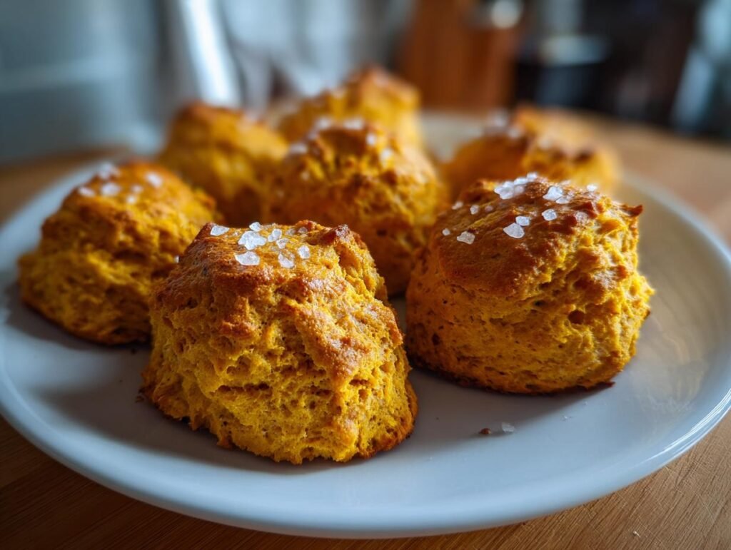Small batch pumpkin biscuits
