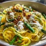 Spaghetti Squash with Asparagus, Ricotta, Lemon, and Thyme