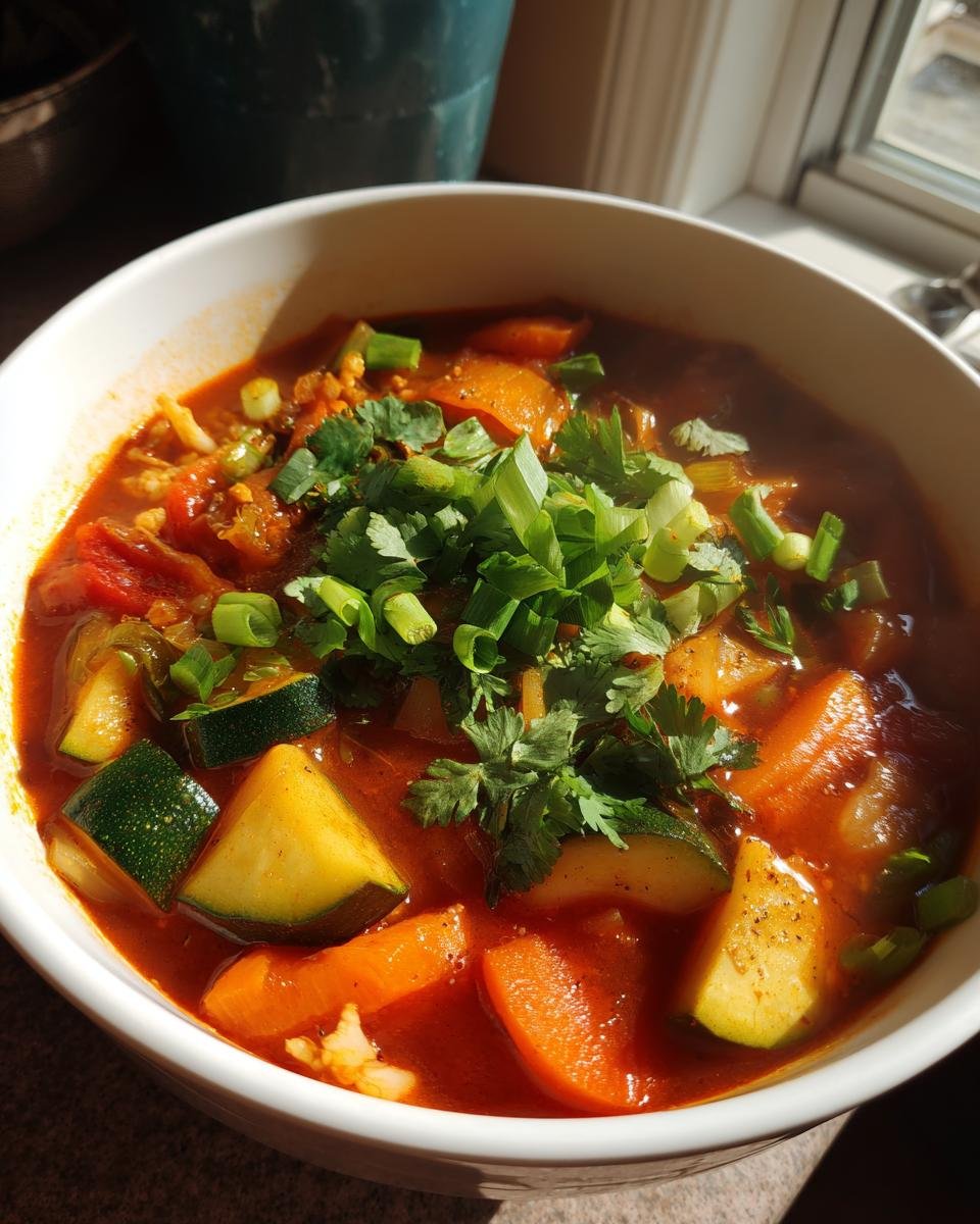 Spicy Vegetable Soup Recipe - detail 2