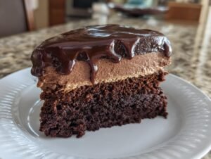 Triple Chocolate Mousse Cake