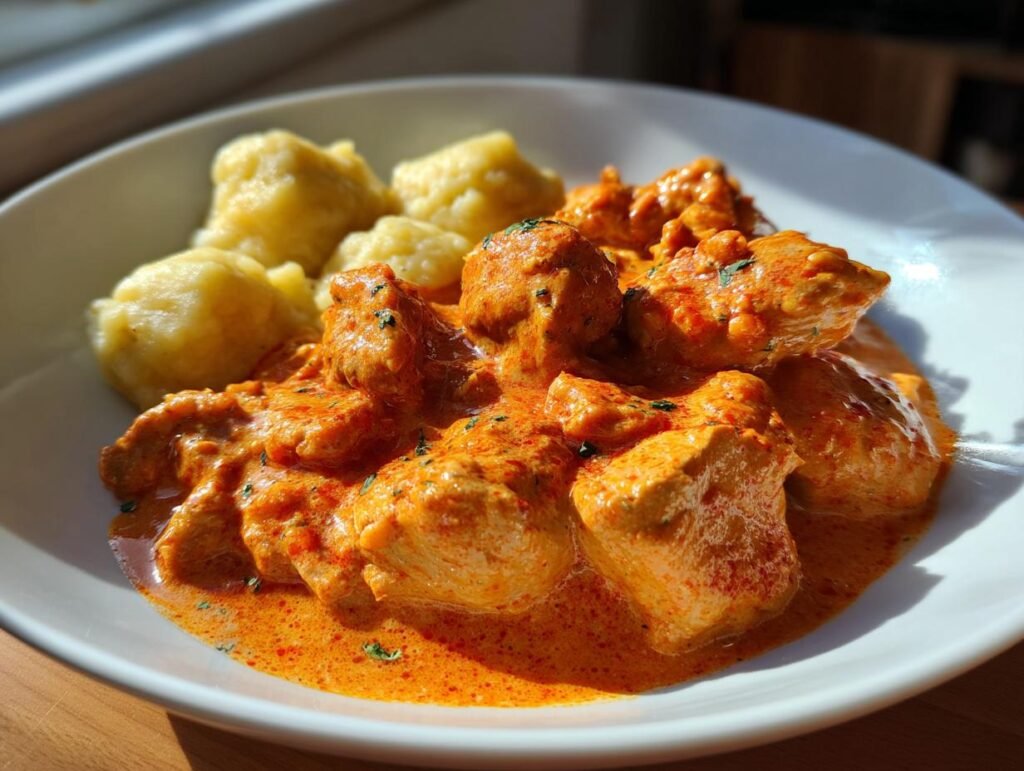 hungarian chicken paprikash