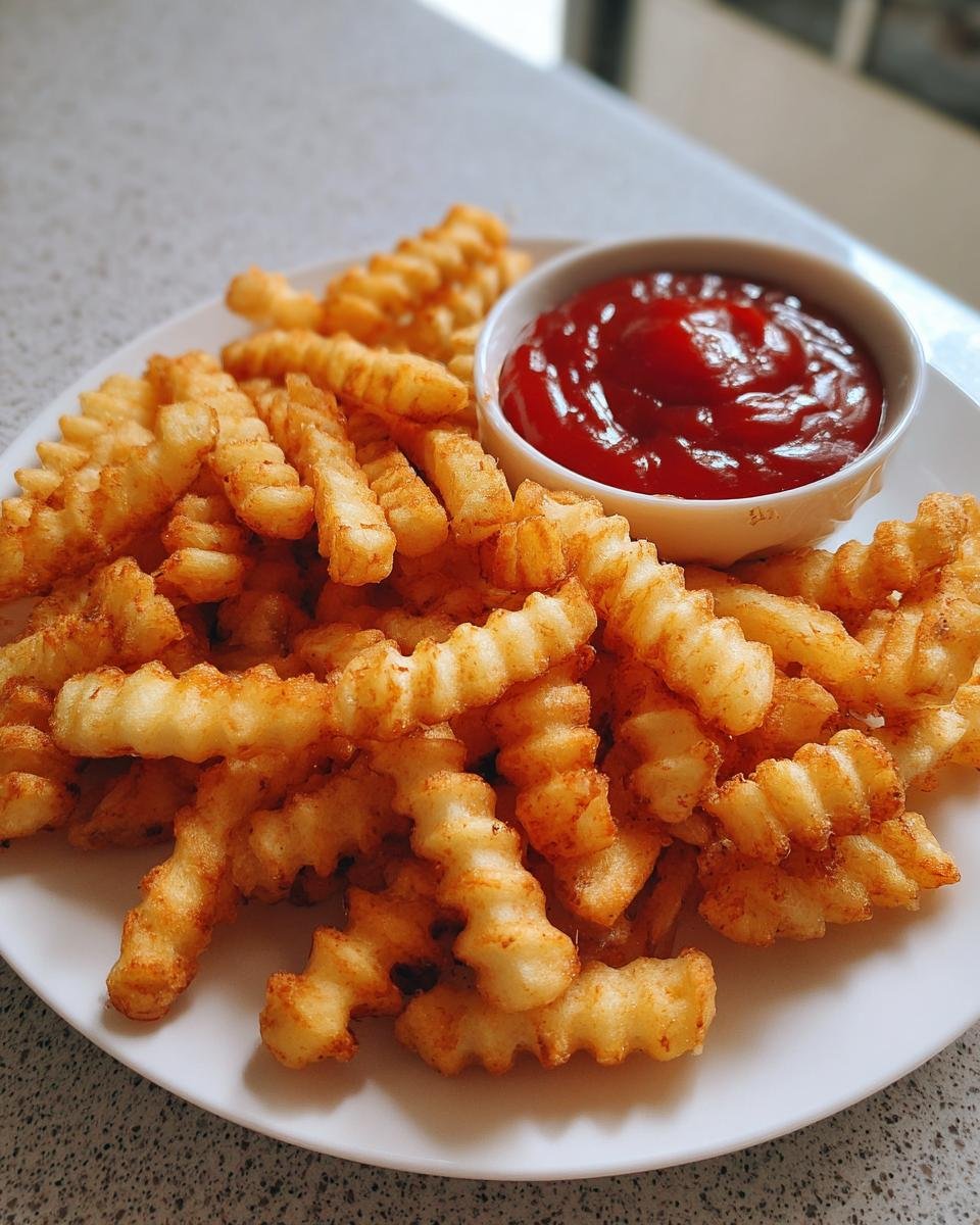 Air fryer frozen french fries with Spicy Ketchup - detail 1