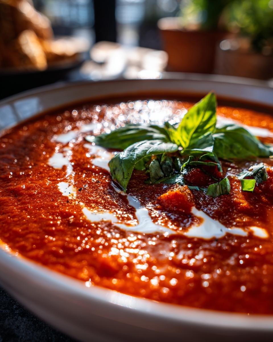 Creamy Tomato Basil Soup - detail 2
