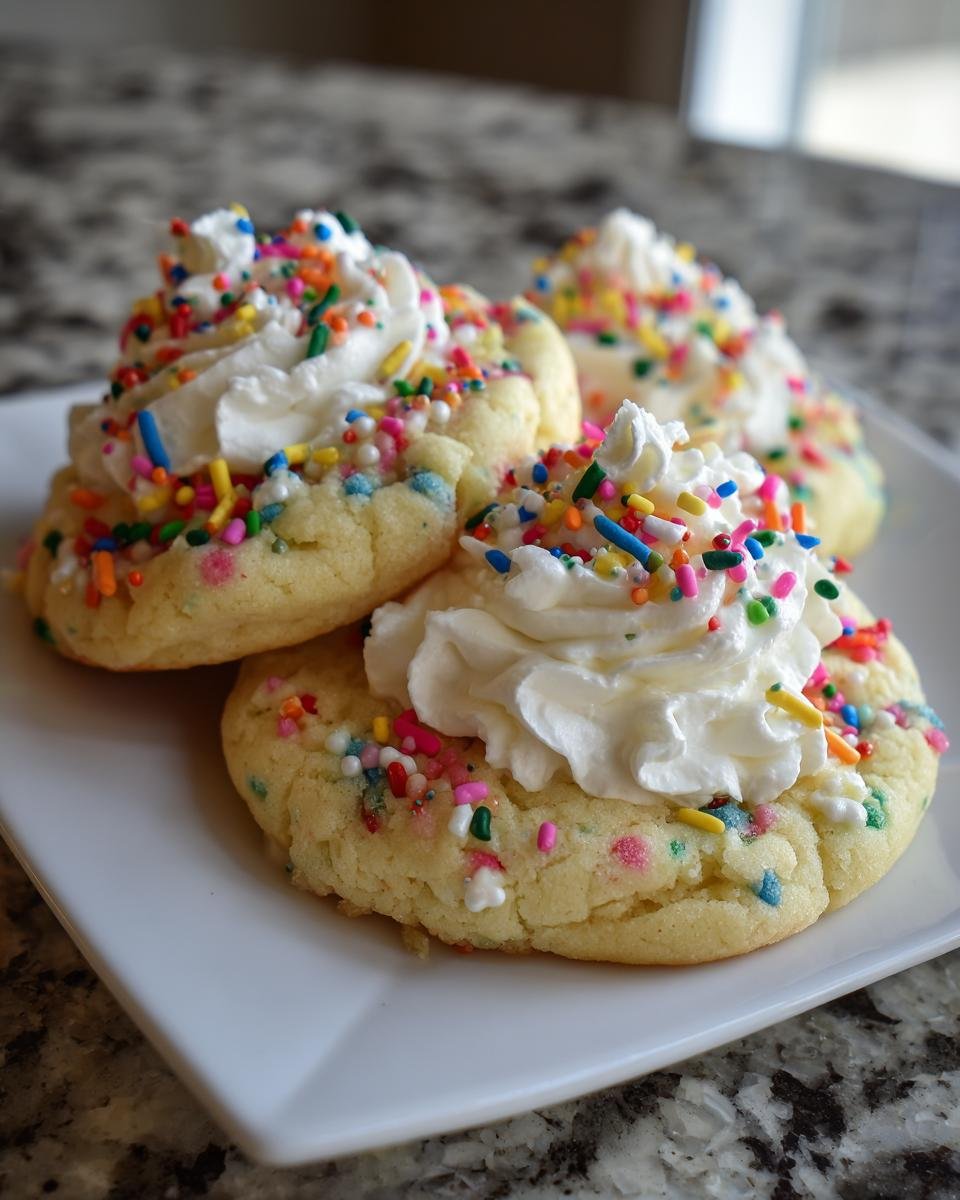 Crumbl Funfetti Milkshake Cookies copycat - detail 1