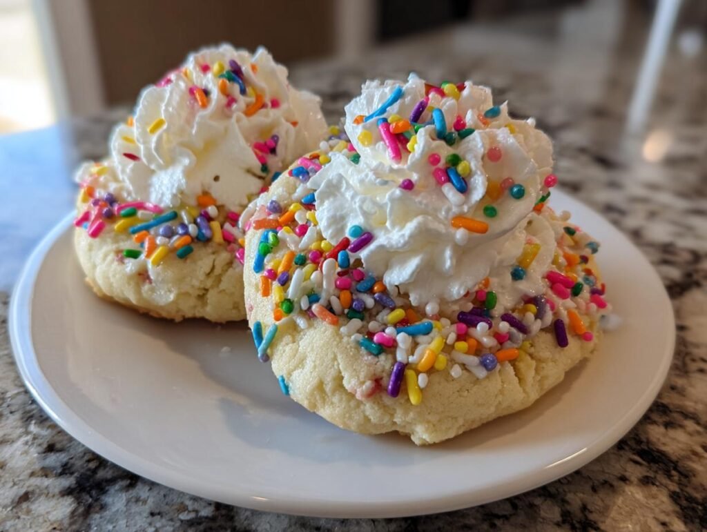 Crumbl Funfetti Milkshake Cookies copycat