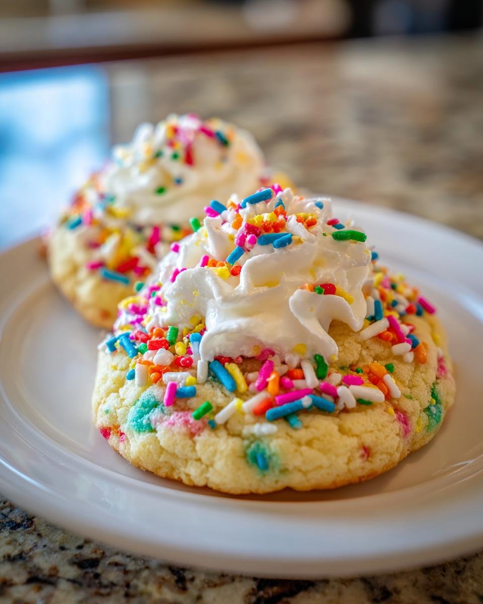 Crumbl Funfetti Milkshake Cookies copycat - detail 2