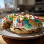 Crumbl frosted Lucky charms cookies
