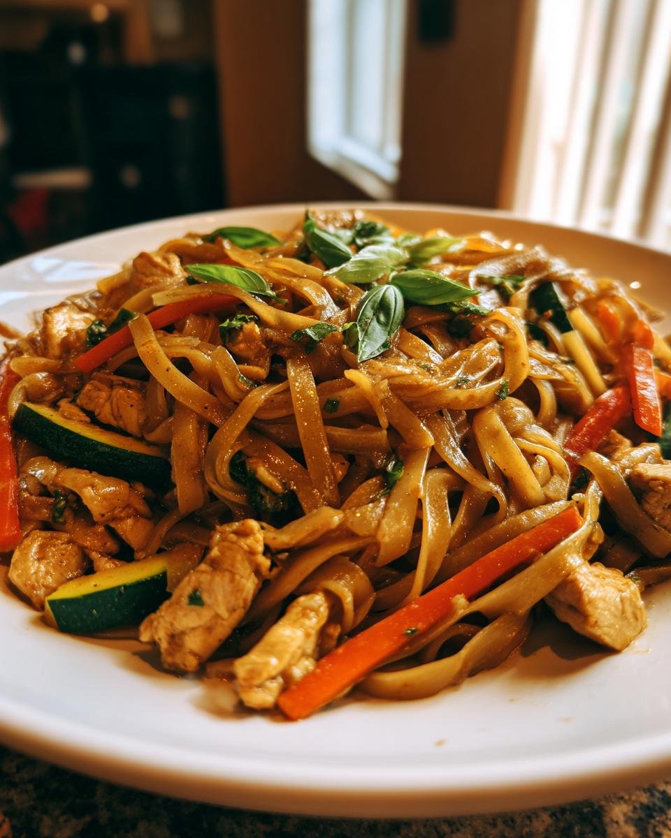 Drunken Noodles (Pad Kee Mao) - detail 1