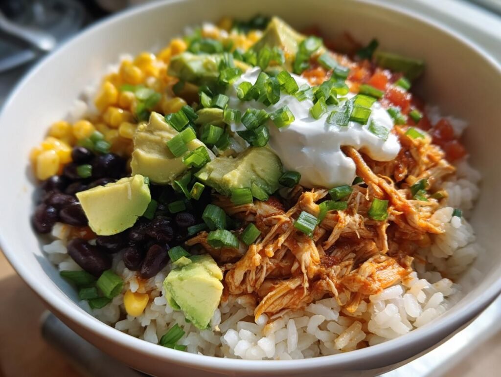 Instant Pot Chicken Taco Bowls