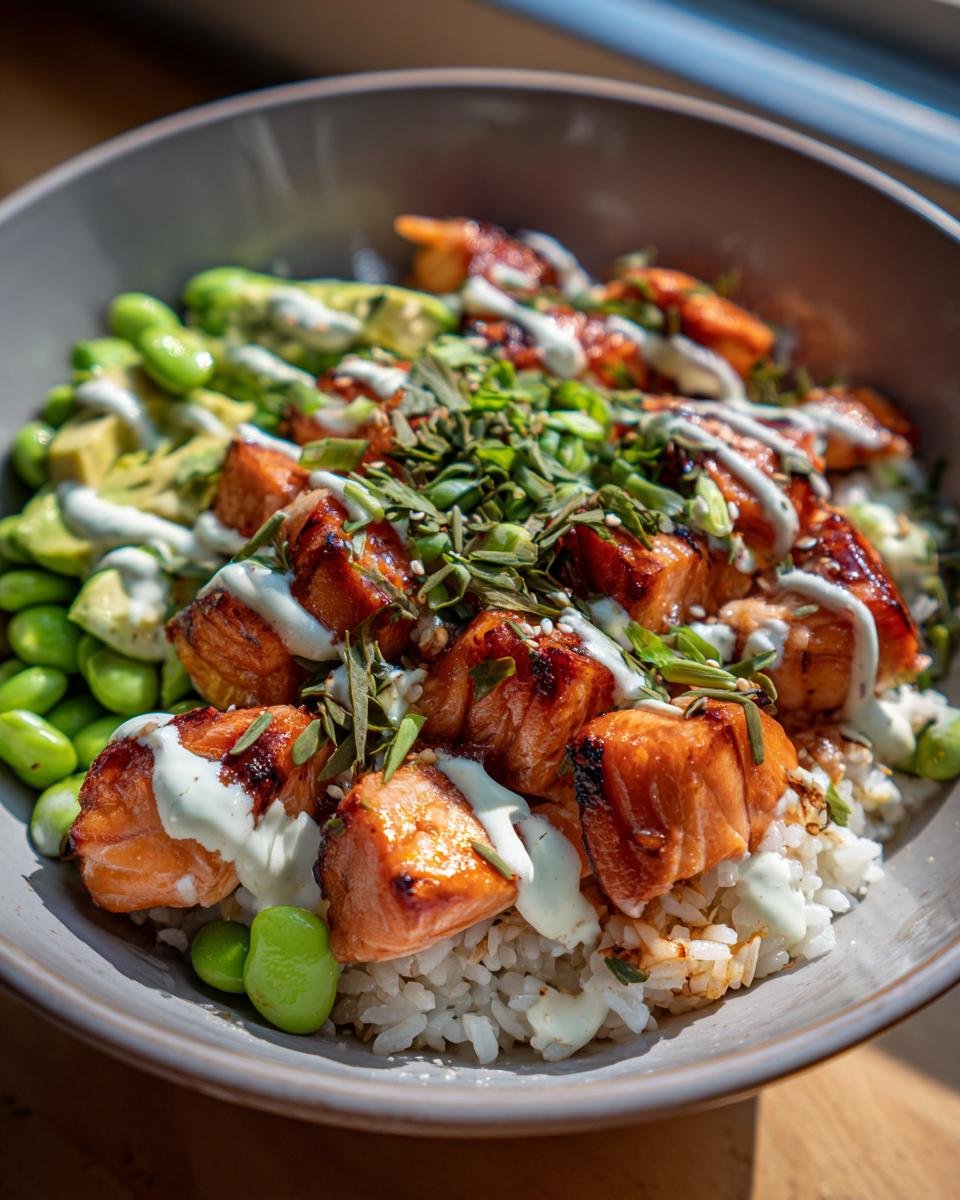 Salmon Teriyaki Bowl - detail 1