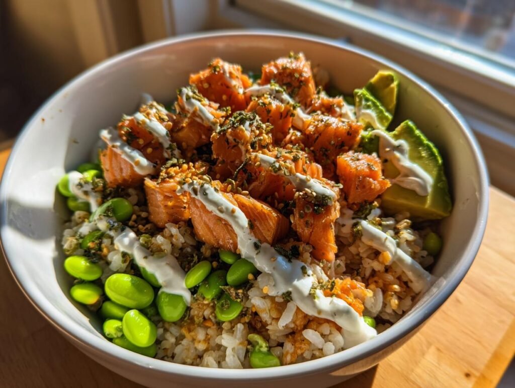 Salmon Teriyaki Bowl