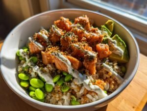 Salmon Teriyaki Bowl