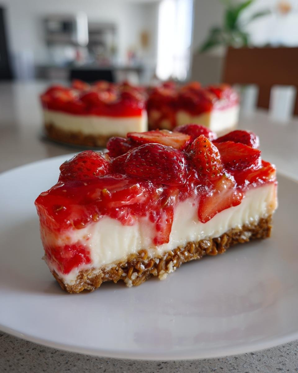 Strawberry Pretzel Jello Salad - detail 1