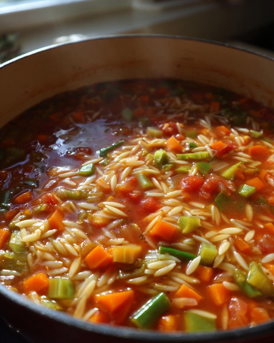 Vegetable Orzo Soup - detail 2