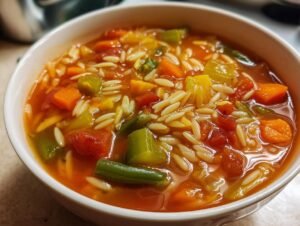 Vegetable Orzo Soup