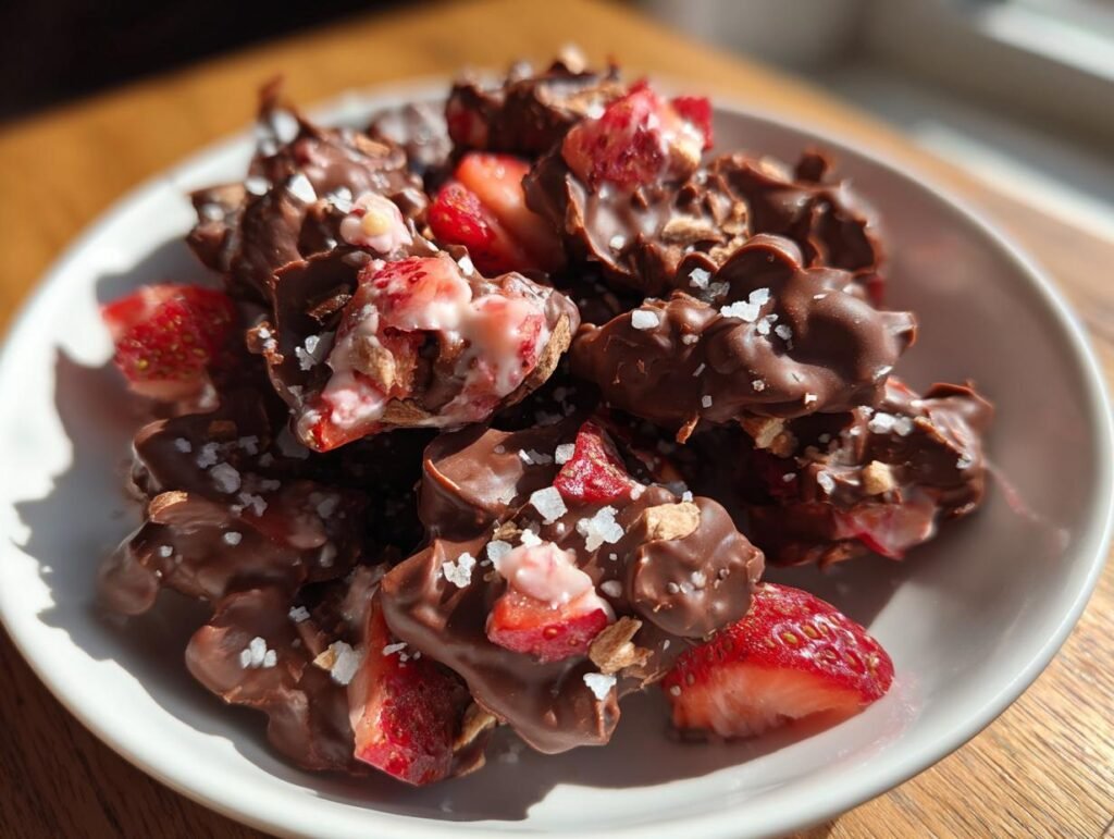Viral chocolate strawberry yogurt clusters